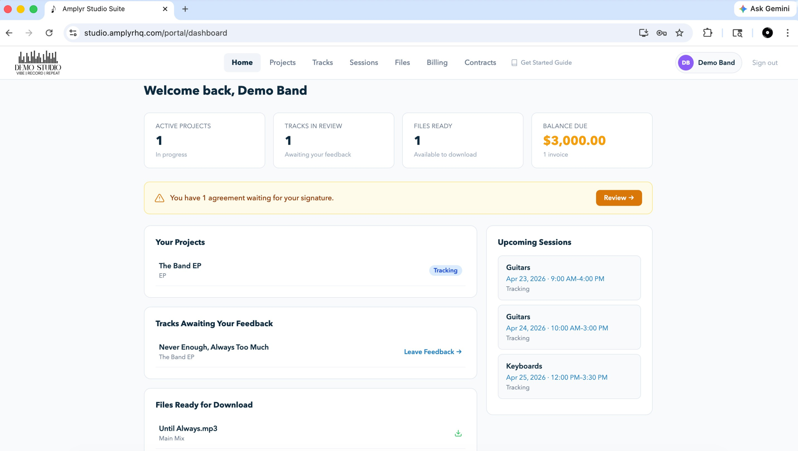 Amplyr Client Portal
