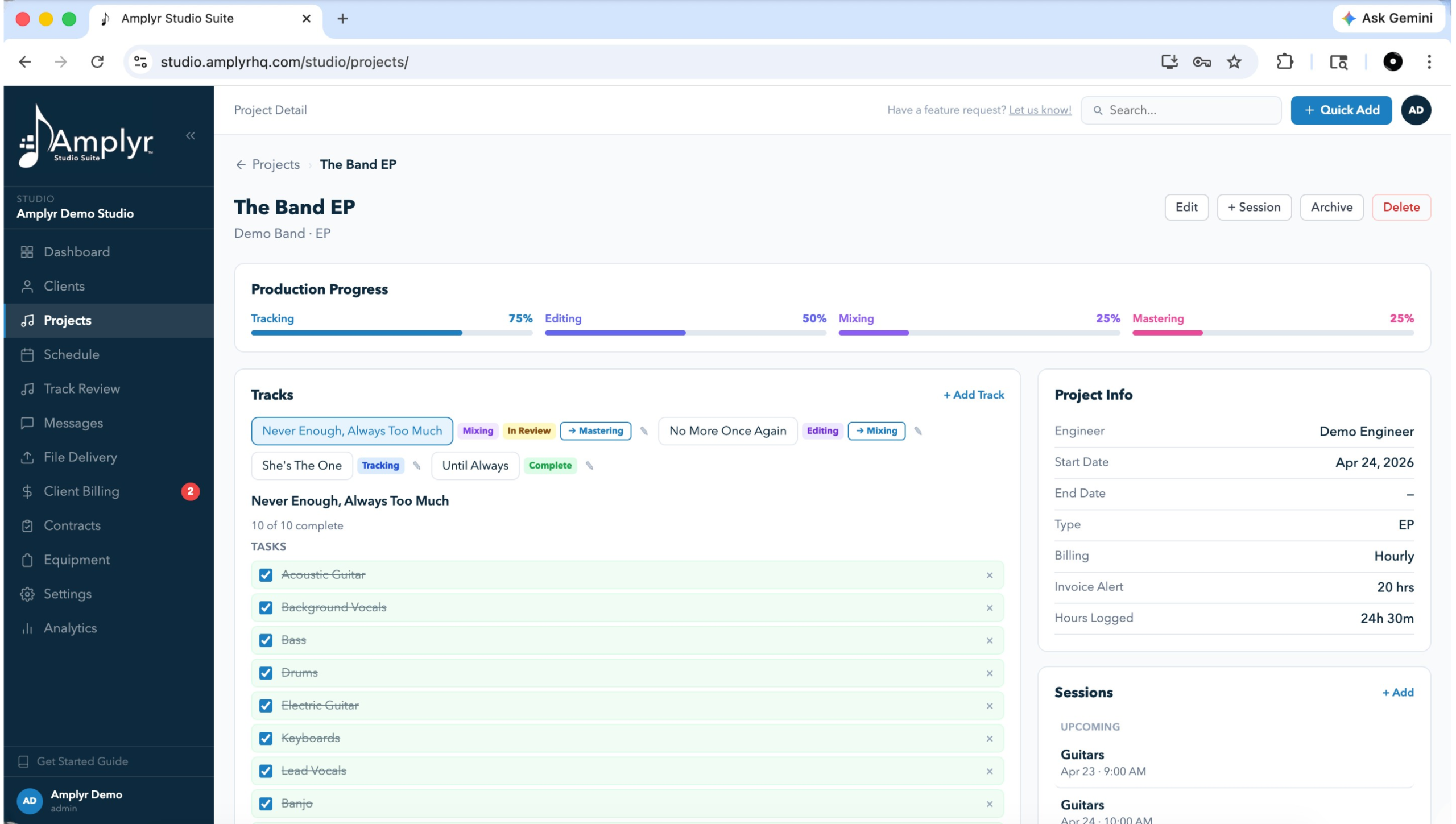 Amplyr Project Management